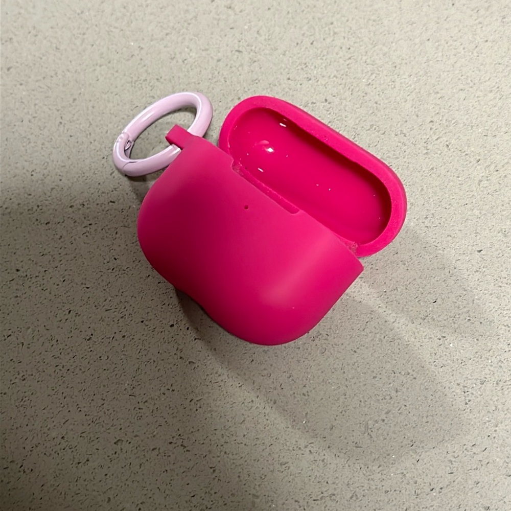 Pink silicone AirPod case/holder for 3erd generation